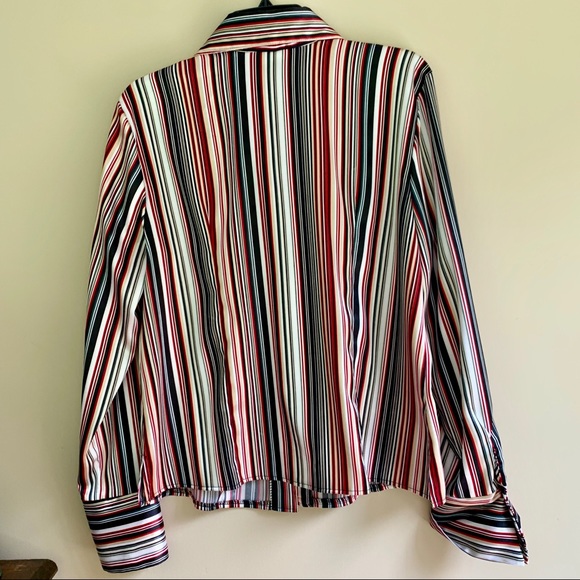 Tailor B. Moss Vintage Button Down Silk Top - Picture 4 of 4